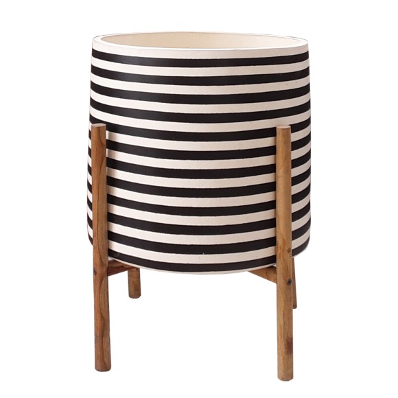 ΓΛΑΣΤΡΑ ΕΣΩΤ.ΧΩΡΟΥ FB94683S FIBER CEMENT ΛΕΥΚΟ/ΜΑΥΡΟ--ΒΑΣΗ TEAK Φ23x60Υεκ