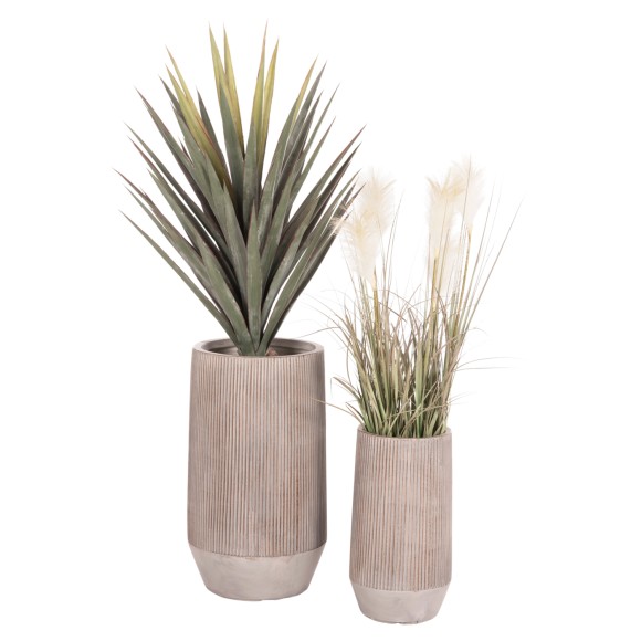 ΣΕΤ 2ΤΜΧ ΓΛΑΣΤΡΕΣ ΚΥΛΙΝΔΡΟΙ FB94727 FIBERCLAY-ΧΡΩΜΑ CEMENT Φ35x64Υεκ