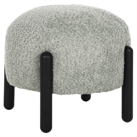 ΣΚΑΜΠΟ ΣΤΡΟΓΓΥΛΟ FB99596.05 ΦΥΣΤΙΚΙ ΜΠΟΥΚΛΕ ΥΦΑΣΜΑ-ΜΑΥΡΑ ΜΕΤΑΛ. ΠΟΔΙΑ Φ45x36Υεκ