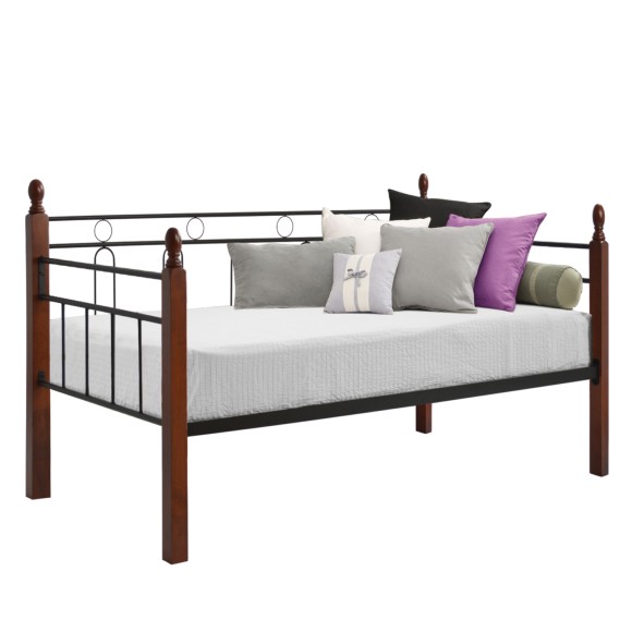 ΚΑΝΑΠΕΣ ΚΡΕΒΑΤΙ ΣΤΡΩΜΑ 90Χ190 εκ ΜΕΤΑΛΛΟ ΚΑΙ ΞΥΛΟ FB9367