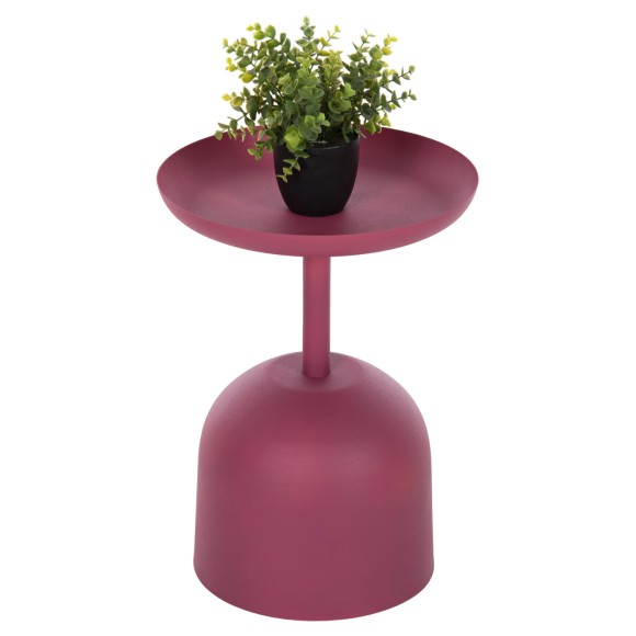 ΤΡΑΠΕΖΙ ΒΟΗΘΗΤΙΚΟ ΣΤΡΟΓΓΥΛΟ FB94262.06 ΜΕΤΑΛΛΟ ΣΕ ΡΟΖ Φ36x49Υ εκ.