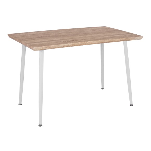 ΤΡΑΠΕΖΙ ΤΡΑΠΕΖΑΡΙΑΣ FB98334.02, 120X70X76,5- SONOMA, ΛΕΥΚΑ ΠΟΔΙΑ