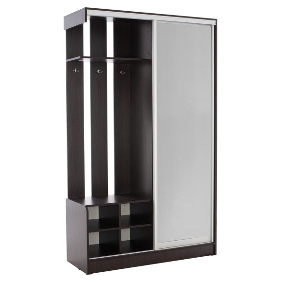 ΕΠΙΠΛΟ ΕΙΣΟΔΟΥ ΜΕ ΣΥΡΟΜΕΝΗ ΝΤΟΥΛΑΠΑ Κ ΚΑΘΡΕΦΤΗ WENGE FB92424.02 118X45X210Yεκ.