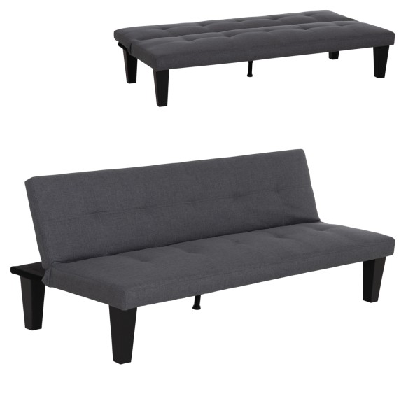 ΚΑΝΑΠΕΣ ΚΡΕΒΑΤΙ 3-ΘΕΣΙΟΣ FB93304.01 ΓΚΡΙ PU ΔΕΡΜΑ 165x75x64Υεκ