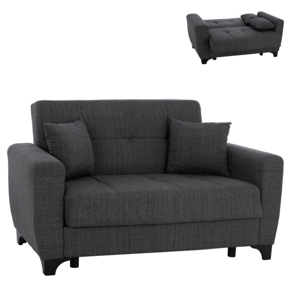 ΚΑΝΑΠΕΣ ΚΡΕΒΑΤΙ ΔΙΘΕΣΙΟΣ-ΨΗΛΗ ΠΛΑΤΗ ΓΚΡΙ FB93243.03 160x84x88 εκ.