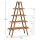 ΒΙΒΛΙΟΘΗΚΗ FB97895 TEAK ΞΥΛΟ ΣΕ ΦΥΣΙΚΟ ΧΡΩΜΑ 120x33x180Y εκ.