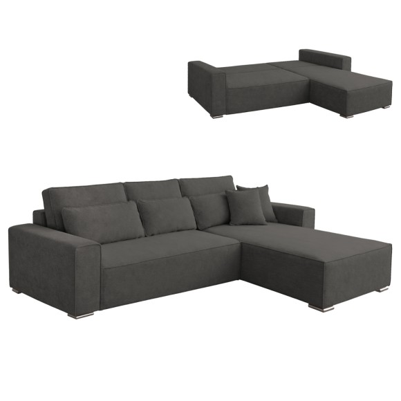 ΚΑΝΑΠΕΣ ΚΡΕΒΑΤΙ ΑΝΑΣΤΡΕΨΙΜH ΓΩΝΙΑ FB93335.03 ΜΠΕΖ ΥΦΑΣΜΑ 269x155x89Yεκ