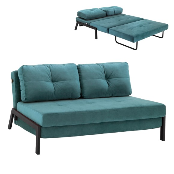 ΚΑΝΑΠΕΣ ΚΡΕΒΑΤΙ FB93079.15 ΒΕΛΟΥΔΟ MENTA 2½ ΘΕΣΙΟΣ 151x92x66Υεκ.