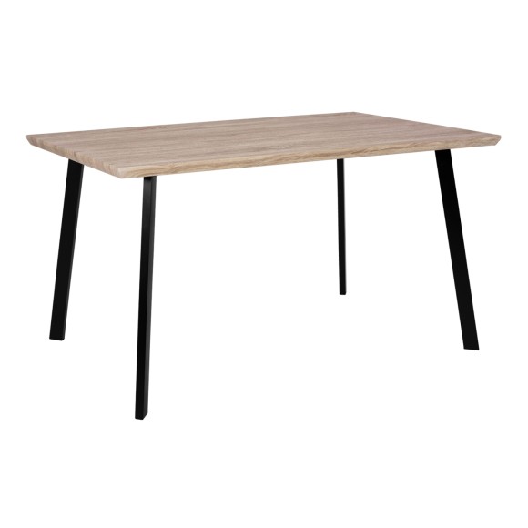 ΤΡΑΠΕΖΙ ΤΡΑΠΕΖΑΡΙΑΣ 140X80 SONAMA ΜΕ ΜΑΥΡΑ ΠΟΔΙΑ FB98374