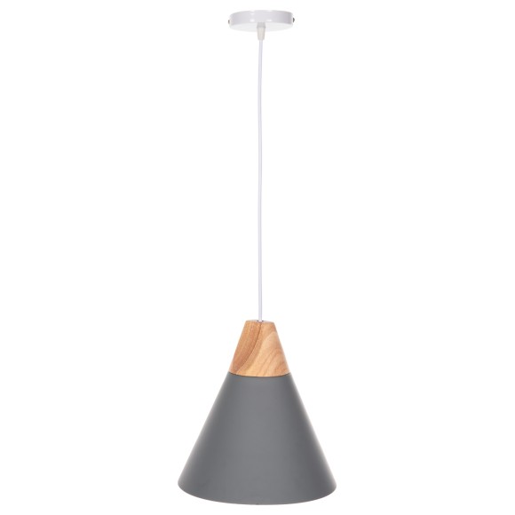 ΦΩΤΙΣΤΙΚΟ ΟΡΟΦΗΣ ΚΡΕΜΑΣΤΟ FB94150 ΓΚΡΙ ΜΕΤΑΛΛΙΚΟ ΚΑΠΕΛΟ Φ21,5x115Υ εκ.