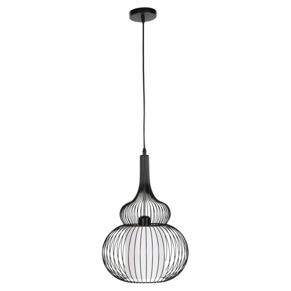 ΦΩΤΙΣΤΙΚΟ ΟΡΟΦΗΣ ΚΡΕΜΑΣΤΟ FB94185 ΜΑΥΡΟ ΜΕΤΑΛΛΟ-ΛΕΥΚΟ ΥΦΑΣΜΑ Φ30x115Υεκ