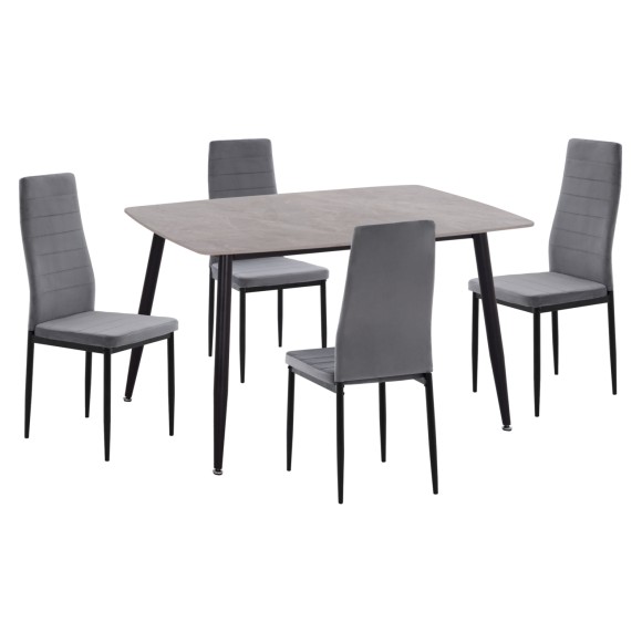 ΣΕΤ ΤΡΑΠΕΖΑΡΙΑΣ 5ΤΜΧ FB921224.03 ΚΕΡΑΜΙΚΟ TOP ΓΚΡΙ ΜΑΡΜΑΡΟ--ΒΕΛΟΥΔΟ ΓΚΡΙ