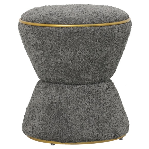 ΣΚΑΜΠΟ ΣΤΡΟΓΓΥΛΟ FB99604.11 ΜΠΟΥΚΛΕ ΥΦΑΣΜΑ ΓΚΡΙ-ΧΡΥΣΗ ΛΕΠΤΟΜΕΡΕΙΑ Φ38,5x43Υ