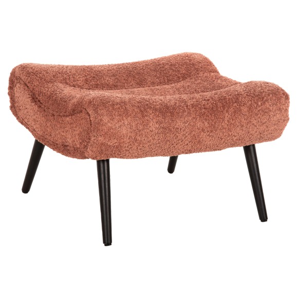 ΣΚΑΜΠΟ-ΥΠΟΠΟΔΙΟ FB99606.02 ΡΟΖ ΜΠΟΥΚΛΕ-ΜΑΥΡΑ ΞΥΛΙΝΑ ΠΟΔΙΑ 68X58X40Υ εκ.