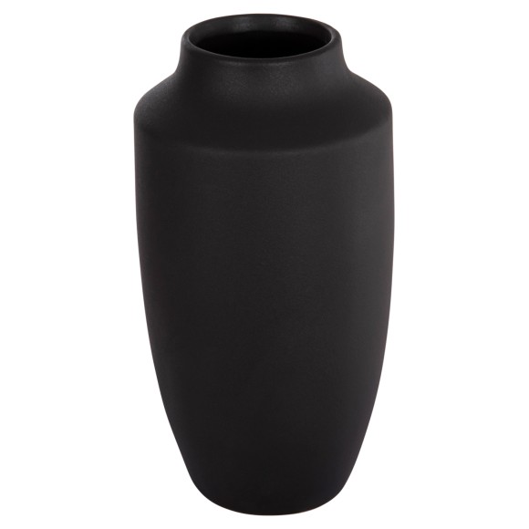 ΕΠΙΤΡΑΠΕΖΙΟ ΚΕΡΑΜΙΚΟ ΔΙΑΚΟΣΜΗΤΙΚΟ ΒΑΖΟ FB94587.02 ΜΑΥΡΟ ΜΑΤ Φ17,5x40Υ εκ.