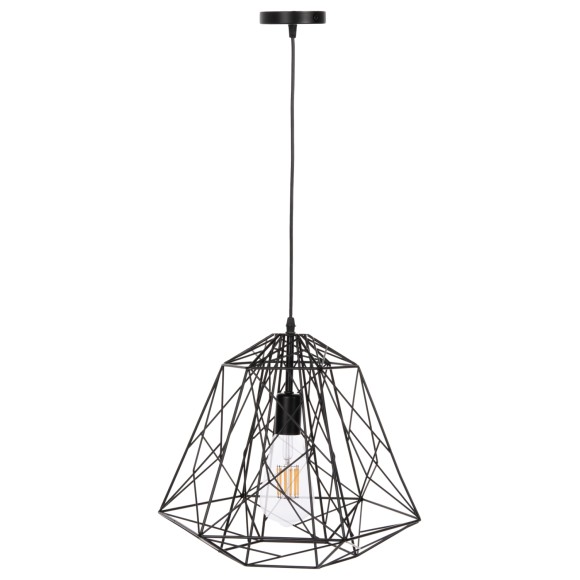 ΦΩΤΙΣΤΙΚΟ ΟΡΟΦΗΣ ΚΡΕΜΑΣΤΟ FB94066 ΜΑΥΡΟ ΜΕΤΑΛΛΙΚΟ ΚΑΠΕΛΟ 39x34x130Υεκ.