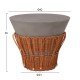 ΤΡΑΠΕΖΙ ΒΟΗΘΗΤΙΚΟ FB918164.03S FIBER CEMENT ΓΚΡΙ-ΦΥΣΙΚΟ RATTAN--Φ42x36Υεκ
