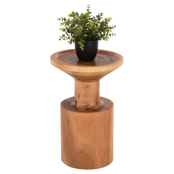 ΤΡΑΠΕΖΙ ΒΟΗΘΗΤΙΚΟ FB99889 ΜΑΣΙΦ ΞΥΛΟ SUAR ΣΕ ΦΥΣΙΚΟ Φ30x46Υεκ.