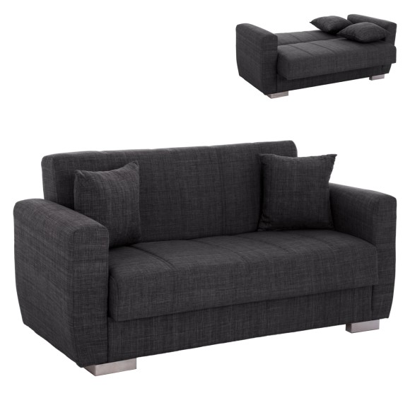 ΚΑΝΑΠΕΣ ΚΡΕΒΑΤΙ ΔΙΘΕΣΙΟΣ ΓΚΡΙ FB93241.03 153x87x77Υεκ.