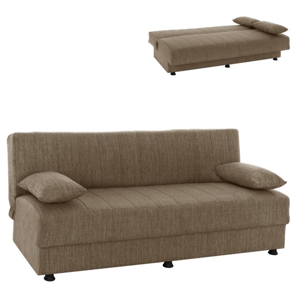 ΚΑΝΑΠΕΣ ΚΡΕΒΑΤΙ ΤΡΙΘΕΣΙΟΣ ΚΑΦΕ FB93239.02 180x72x77Υ εκ.