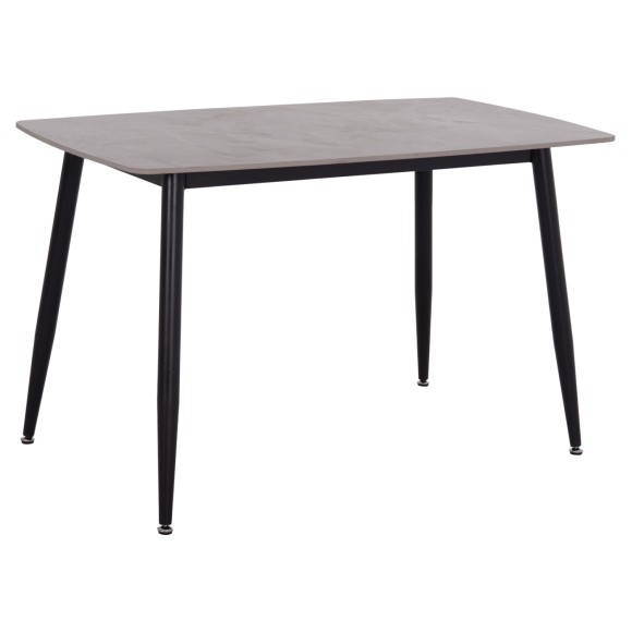 ΤΡΑΠΕΖΙ FB99854.13 ΚΕΡΑΜΙΚΟ TOP ΓΚΡΙ ΜΑΡΜΑΡΟ-ΜΑΥΡΟ ΜΕΤΑΛΛΟ 120x70x73Υεκ.