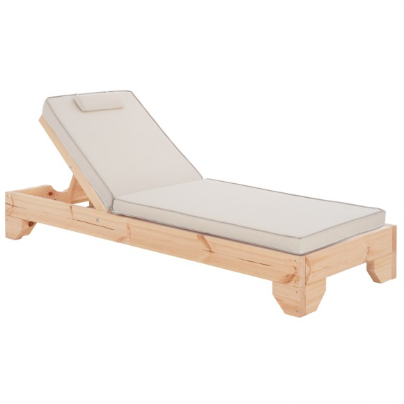 ΞΑΠΛΩΣΤΡΑ ΜΕ ΜΑΞΙΛΑΡΙ FB910777.60T ΞΥΛΟ ΠΕΥΚΟΥ--TEXTILENE ΣΕ ΕΚΡΟΥ 79x204x80Υεκ