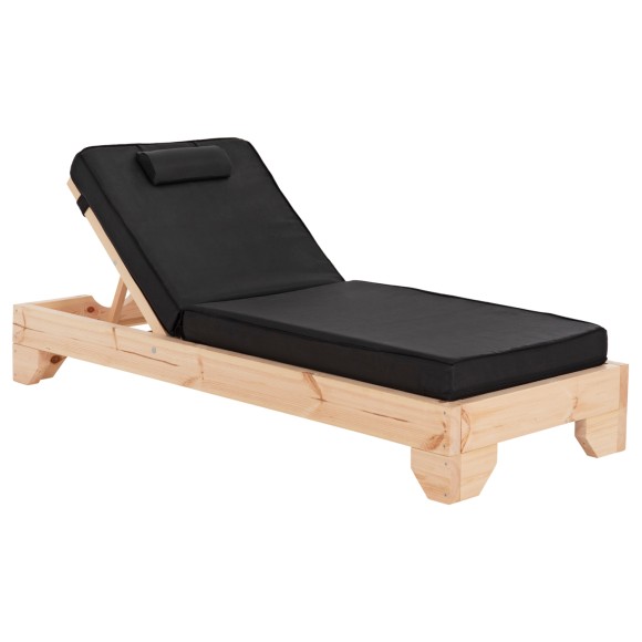 ΞΑΠΛΩΣΤΡΑ ΜΕ ΜΑΞΙΛΑΡI FB910777.05T ΞΥΛΟ ΠΕΥΚΟΥ--TEXTILENE ΜΑΥΡΟ 79x204x80Υεκ