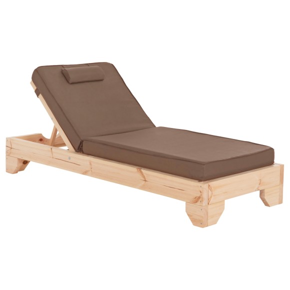 ΞΑΠΛΩΣΤΡΑ ΜΕ ΜΑΞΙΛΑΡΙ FB910777.04T ΞΥΛΟ ΠΕΥΚΟΥ--TEXTILENE ΜΟΚΑ 79x204x80Υεκ