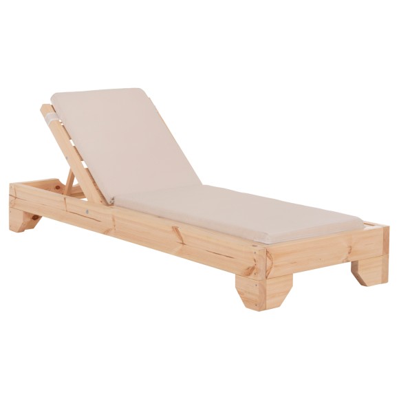 ΞΑΠΛΩΣΤΡΑ ΜΕ ΜΑΞΙΛΑΡΙ FB910775.60T ΞΥΛΟ ΠΕΥΚΟΥ--TEXTILENE ΜΠΕΖ 79x204x77Υεκ