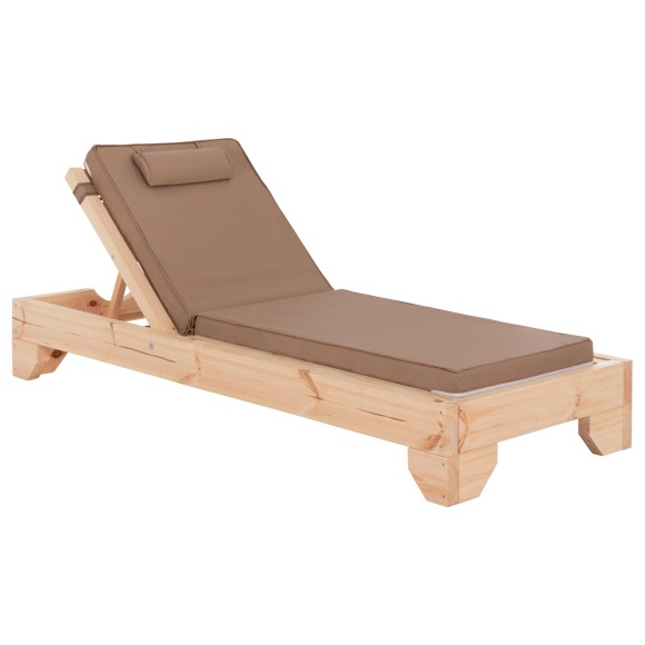 ΞΑΠΛΩΣΤΡΑ ΜΕ ΜΑΞΙΛΑΡΙ FB910776.04T ΞΥΛΟ ΠΕΥΚΟΥ--TEXTILENE ΣΕ ΜΟΚΑ 79x204x77Υ