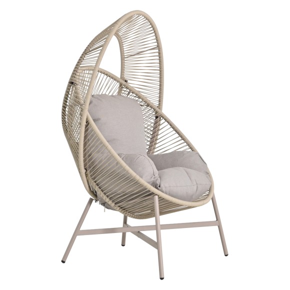 ΠΟΛΥΘΡΟΝΑ-ΦΩΛΙΑ FB96506.02 ΜΟΚΑ ΜΕΤΑΛΛΟ-P.E.RATTAN--ΓΚΡΙ ΜΑΞΙΛΑΡΙΑ 90x85x149Υεκ