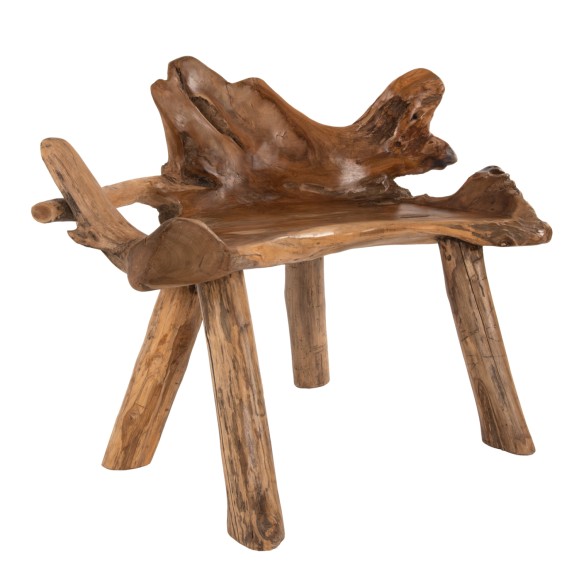 ΠΑΓΚΑΚΙ FB99348 ΑΠΟ ΜΑΣΙΦ ΞΥΛΟ TΕΑK ΦΥΣΙΚΟ 120x88x80 εκ.