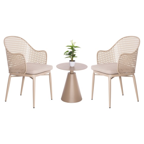 ΣΕΤ LOUNGE 3TMX ΕΞ.ΧΩΡΟΥ FB921106.03 ΑΛΟΥΜΙΝΙΟ ΣΕ ΚΑΠΟΥΤΣΙΝΟ