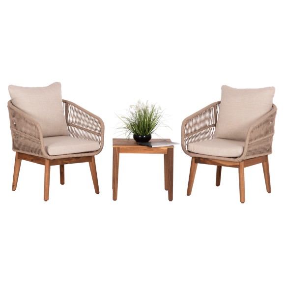 ΣΕΤ ΕΞΩΤΕΡΙΚΟΥ ΧΩΡΟΥ 3ΤΜΧ FB96229 ΞΥΛΟ ΑΚΑΚΙΑΣ--ΣΧΟΙΝΙ-ΜΕΤΑΛΛΟ-ΜΑΞΙΛΑΡΙΑ ΜΠΕΖ