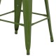ΣΚΑΜΠΟ ΜΕΣΑΙΟΥ ΥΨΟΥΣ ΜΕΤΑΛΛΙΚΟ FB98573.53 ΣΕ LIGHT OLIVE GREEN 43x43x67Υεκ.