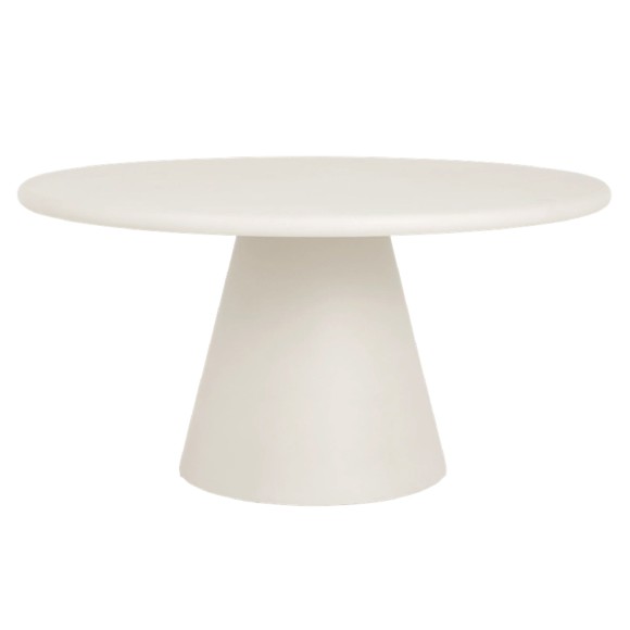 ΤΡΑΠΕΖΙ ΤΡΑΠΕΖΑΡΙΑΣ ΣΤΡΟΓΓΥΛΟ FB96573.02 ΜΠΕΖ FIBER CEMENT Φ130x75Υεκ