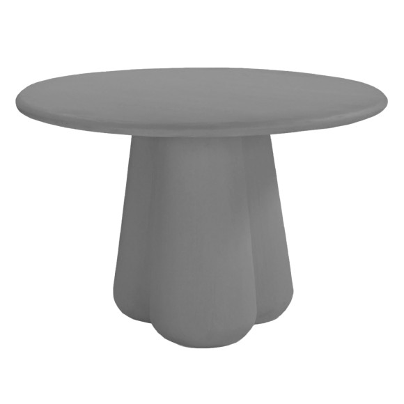 ΤΡΑΠΕΖΙ ΤΡΑΠΕΖΑΡΙΑΣ ΣΤΡΟΓΓΥΛΟ FB96583.01 ΓΚΡΙ FIBER CEMENT Φ120x75Υεκ