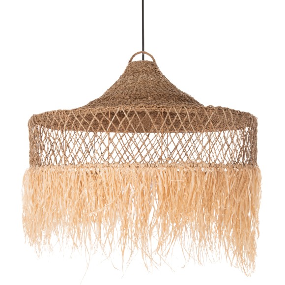 ΦΩΤΙΣΤΙΚΟ ΟΡΟΦΗΣ ΚΡΕΜΑΣΤΟ FB94031 ΙΝΕΣ ΦΟΙΝΙΚΑ & SEAGRASS ΚΡΟΣΙΑ- ΦΥΣΙΚΟ Φ123x65Yεκ.