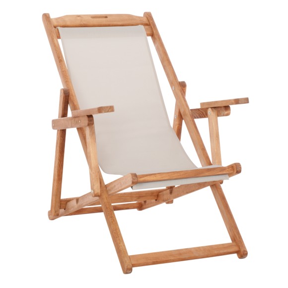 ΣΕΖΛΟΝΓΚ ΛΗΜΝΟΣ ΜΕ ΜΠΡΑΤΣΑ ΕΜΠ/ΣΜΟΣ ΦΥΣΙΚΟΣ ΜΕ PVC 2Χ1 ΕΚΡΟΥ FB911433.02 62,5x97x105 εκ.