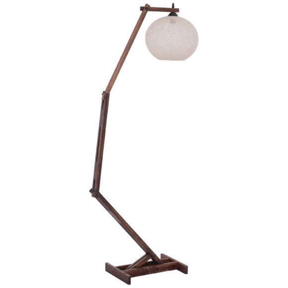 ΦΩΤΙΣΤΙΚΟ ΔΑΠΕΔΟΥ ΑΡΘΡΩΤΟ ΞΥΛΙΝΟ ΜΕ ΣΦΑΙΡΙΚΟ ΚΑΠΕΛΟ ΣΧΟΙΝΙ 40x30x160Yεκ.FB97701.01