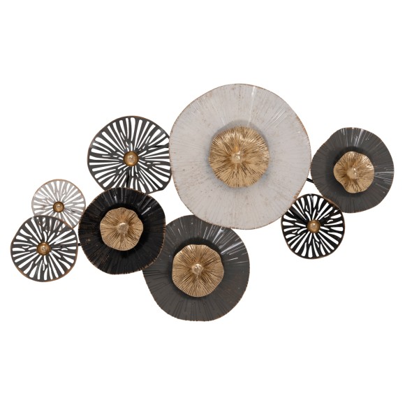 ΜΕΤΑΛΛΙΚΟ ΔΙΑΚΟΣΜΗΤΙΚΟ ΤΟΙΧΟΥ FB97170 ΓΚΡΙ ΕΚΡΟΥ ΧΡΥΣΟ 88x7x51Y εκ.