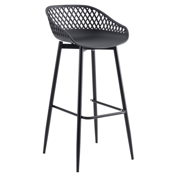 ΣΚΑΜΠΟ ΠΟΛΥΠΡΟΠΥΛΕΝΙΟΥ ΜΑΥΡΟ ΜΕ ΜΕΤΑΛΛΙΚΑ ΠΟΔΙΑ FB98686.12 45x45x97Υ εκ. - 4τμχ