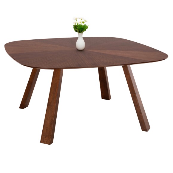 ΤΡΑΠΕΖΙ ΤΡΑΠΕΖΑΡΙΑΣ FB99733 MDF ΜΕ ΚΑΠΛΑΜΑ ΚΑΡΥΔΙΑΣ 150x150x75Υ εκ.