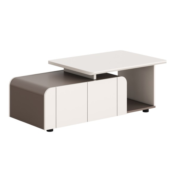 ΝΤΟΥΛΑΠΙ ΓΡΑΦΕΙΟΥ FB918285 ΜΕΛΑΜΙΝΗ ΣΕ ΚΡΕΜ-ΑΝΟΙΧΤΟ ΚΑΦΕ 120x60x42Υεκ