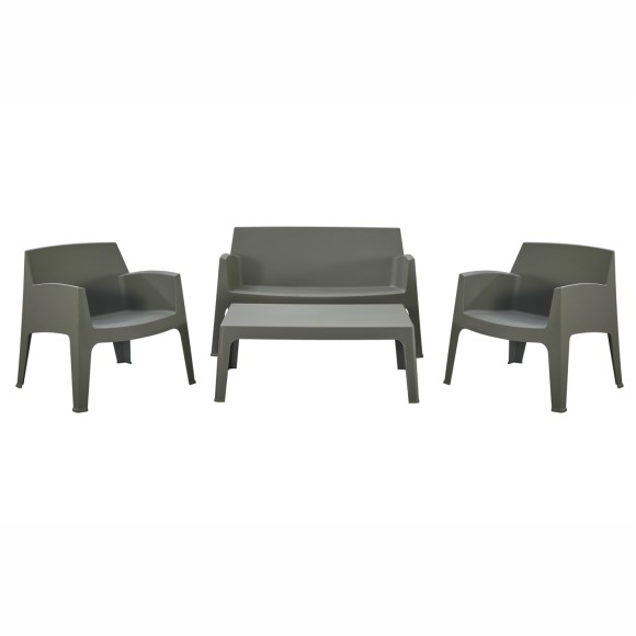 ΣΕΤ ΣΑΛΟΝΙ ΕΞ.ΧΩΡΟΥ 4ΤΜΧ FB921268.05 DARK OLIVE GREEN ΠΟΛΥΠΡΟΠΥΛΕΝΙΟ