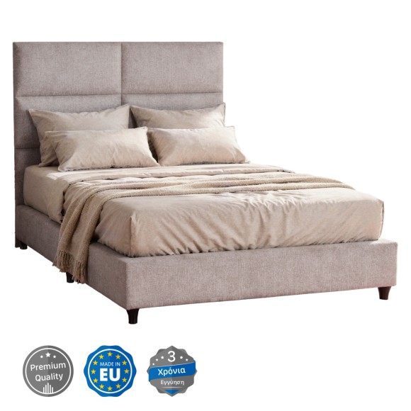 ΚΡΕΒΑΤΙ HMIΔΙΠΛΟ ΑΠΟ ΜΠΕΖ ΥΦΑΣΜΑ FB9646.32 ΓΙΑ ΣΤΡΩΜΑ 120x200 εκ.