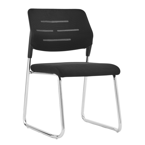 ΚΑΡΕΚΛΑ ΕΠΙΣΚΕΠΤΗ FB91211.01 MESH ΥΦΑΣΜΑ ΜΑΥΡΟ-ΜΕΤΑΛΛΙΚΑ ΠΟΔΙΑ 48x50x82Υεκ - 6τμχ