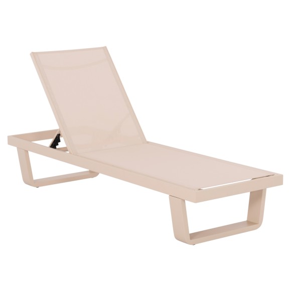 ΞΑΠΛΩΣΤΡΑ ΑΛΟΥΜΙΝΙΟΥ ΜΕ ΥΦΑΣΜΑ TESLIN FB96292.04 ΣΕ ΣΑΜΠΑΝΙ 198x61,5x97Υεκ.