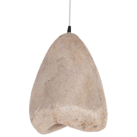 ΦΩΤΙΣΤΙΚΟ ΟΡΟΦΗΣ ΜΕ ΟΨΗ ΠΕΤΡΑΣ FB94417 ΣΚΟΥΡΟ ΜΠΕΖ 37x30x45Υεκ.