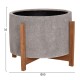 ΓΛΑΣΤΡΑ ΕΣΩΤ.ΧΩΡΟΥ FB94682.03L FIBER CEMENT ΓΚΡΙ-TEAK ΒΑΣΗ Φ50x35Υεκ